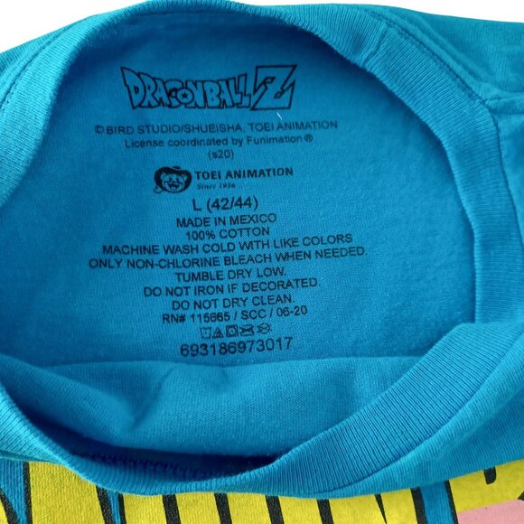 Dragon Ball Z Graphic T-Shirt Piccolo Large Anime Short Sleeve Blue Men or Woman - Picture 4 of 6